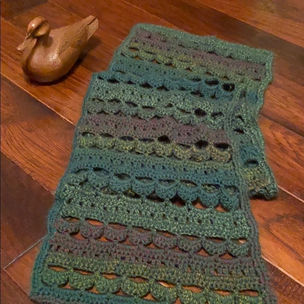 Handmade scarf very soft crocheted